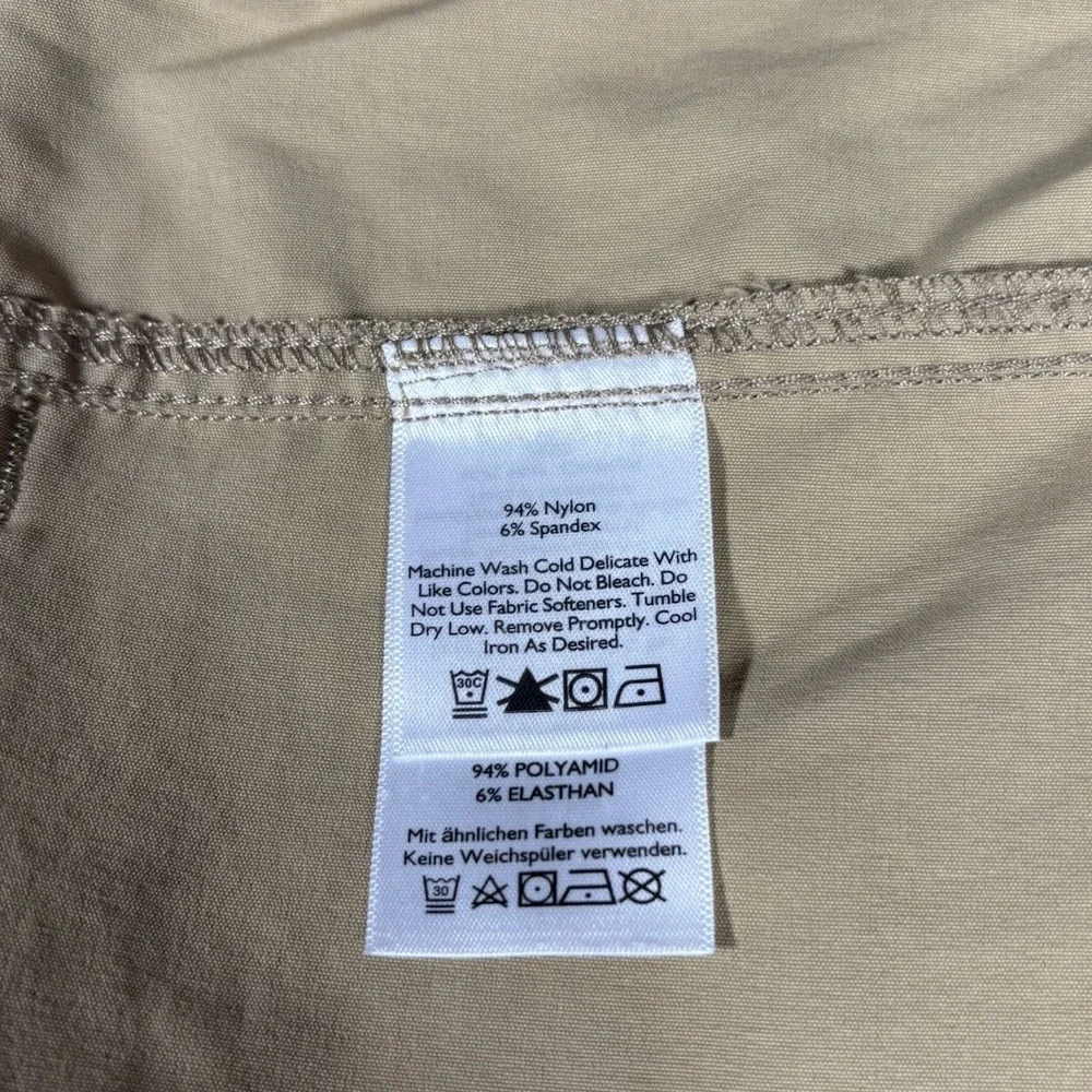 Eddie Bauer Travex Shorts Mens‎ 42 Beige Tan Horizon Guide Chino Stretch Nylon